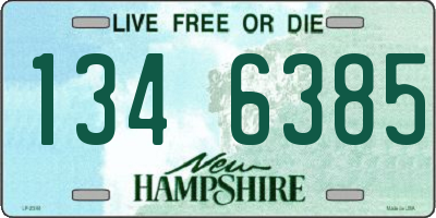 NH license plate 1346385