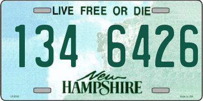NH license plate 1346426