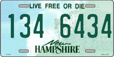 NH license plate 1346434