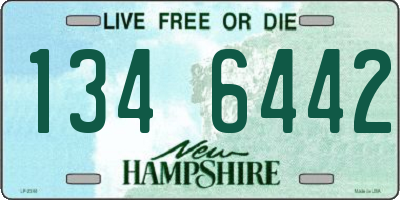 NH license plate 1346442