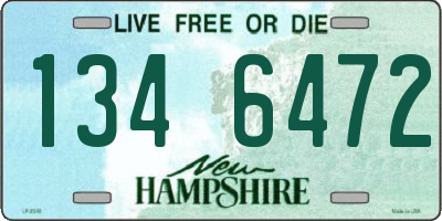 NH license plate 1346472