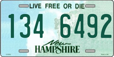 NH license plate 1346492