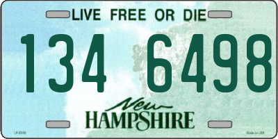 NH license plate 1346498