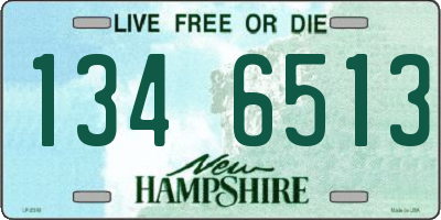NH license plate 1346513
