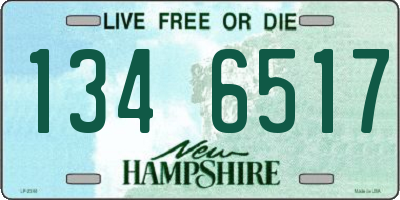 NH license plate 1346517
