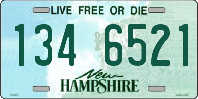 NH license plate 1346521