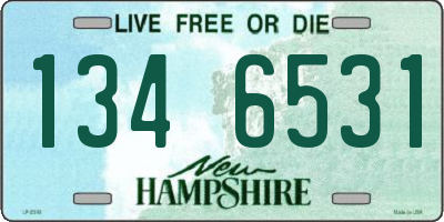 NH license plate 1346531