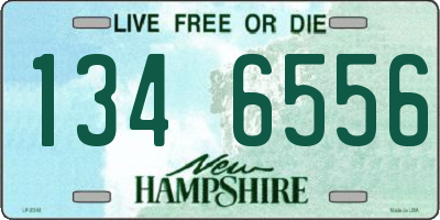 NH license plate 1346556