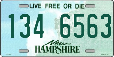 NH license plate 1346563