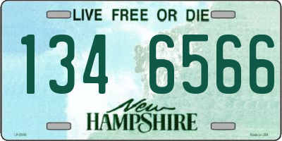 NH license plate 1346566