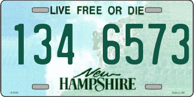 NH license plate 1346573