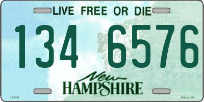 NH license plate 1346576