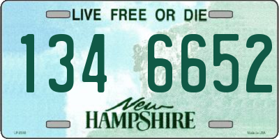 NH license plate 1346652