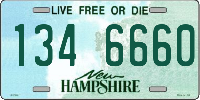 NH license plate 1346660