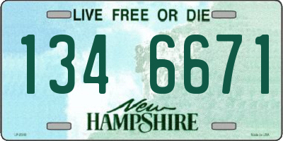 NH license plate 1346671