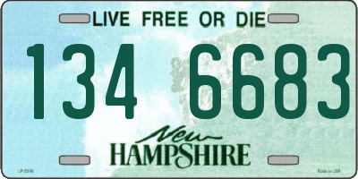 NH license plate 1346683