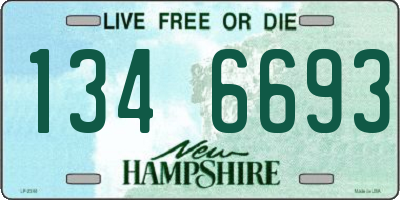 NH license plate 1346693