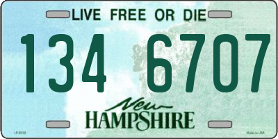 NH license plate 1346707