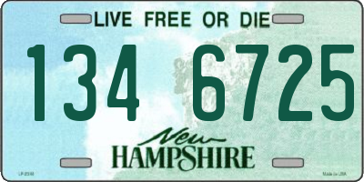NH license plate 1346725