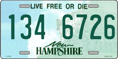 NH license plate 1346726