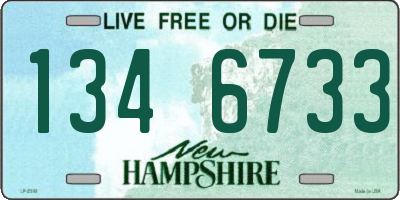 NH license plate 1346733