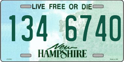 NH license plate 1346740