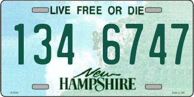NH license plate 1346747