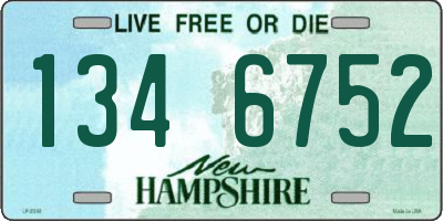 NH license plate 1346752