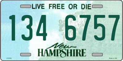NH license plate 1346757