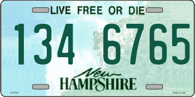 NH license plate 1346765