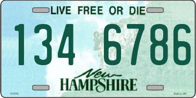 NH license plate 1346786