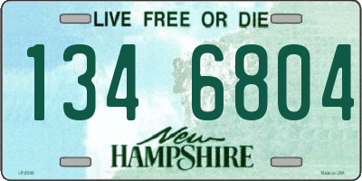 NH license plate 1346804