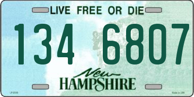 NH license plate 1346807