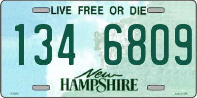 NH license plate 1346809