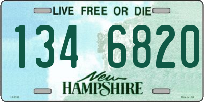 NH license plate 1346820
