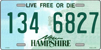 NH license plate 1346827