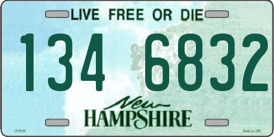 NH license plate 1346832
