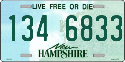 NH license plate 1346833
