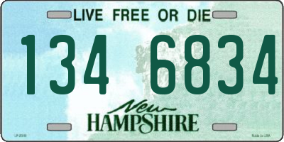 NH license plate 1346834