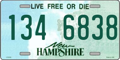 NH license plate 1346838