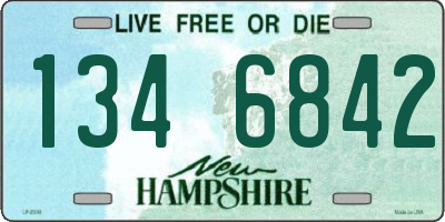 NH license plate 1346842