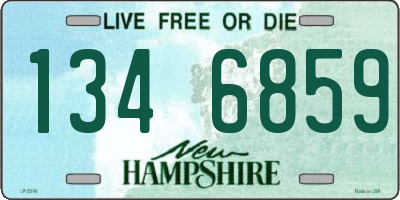 NH license plate 1346859