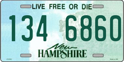 NH license plate 1346860