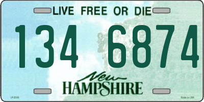 NH license plate 1346874