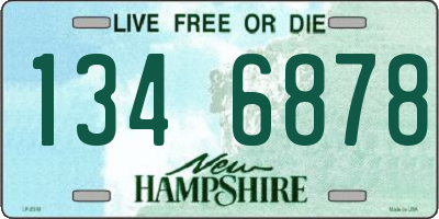 NH license plate 1346878