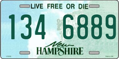 NH license plate 1346889