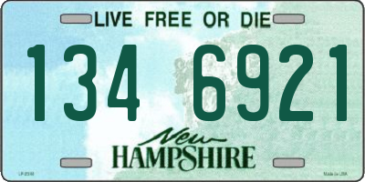 NH license plate 1346921