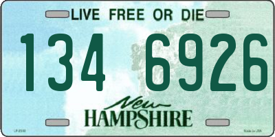 NH license plate 1346926