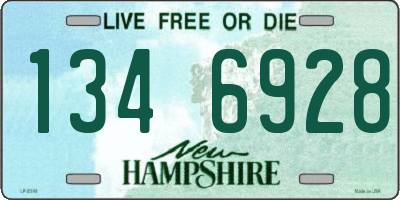 NH license plate 1346928