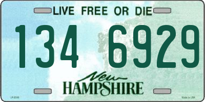 NH license plate 1346929